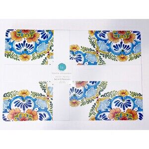 Laural Home Talavera Plaza Foam Placemats Lauren Alexander Easy Wipe Set of 4